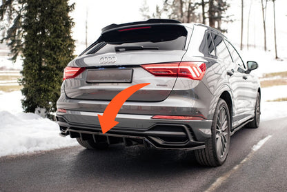 🔥Splitter posteriore (con barre verticali) Adatto Per Audi Q3 S-Line F3🔥