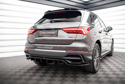 💫ART.8942 Splitter Posteriore (con barre verticali) per Audi Q3 S-Line SUV F3💫