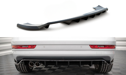 ⭐Rear splitter (with vertical bars) suitable for Audi Q3 Sport 8U Facelift⭐