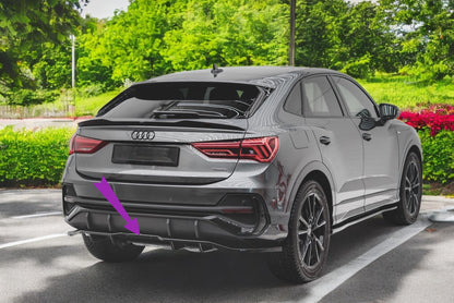 😍Splitter Posteriore Adatto Per Audi Q3 Sportback S-Line😍