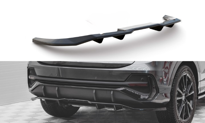 🔥Splitter posteriore (con barre verticali)adatto per Audi Q3 Sportback S-Line🔥