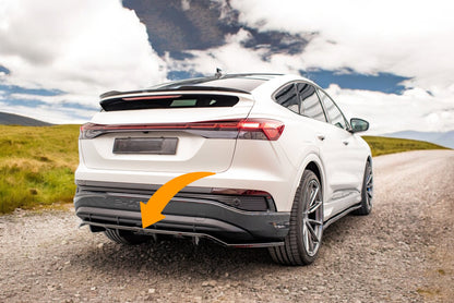 🔥Splitter posteriore adatto perAudi Q4 e-tron Sportback S-line Mk1🔥