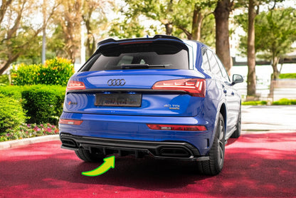 🔥Rear splitter (with vertical bars) Audi Q5 S-Line SUV Mk2 Facelift🔥