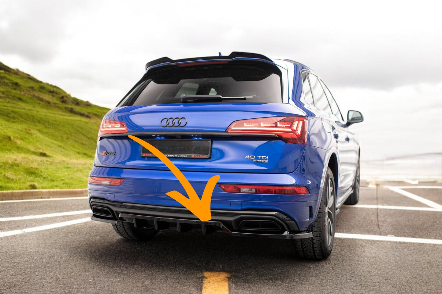 😍Rear splitter suitable for Audi Q5 S-Line SUV Mk2 Facelift😍