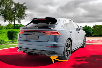 💎Splitter posteriore (con barre verticali) adatto per Audi Q8 Mk1💎