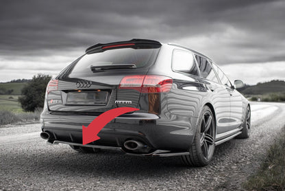 😍Rear Splitter (with vertical bars) Suitable For Audi RS6 Avant C6😍