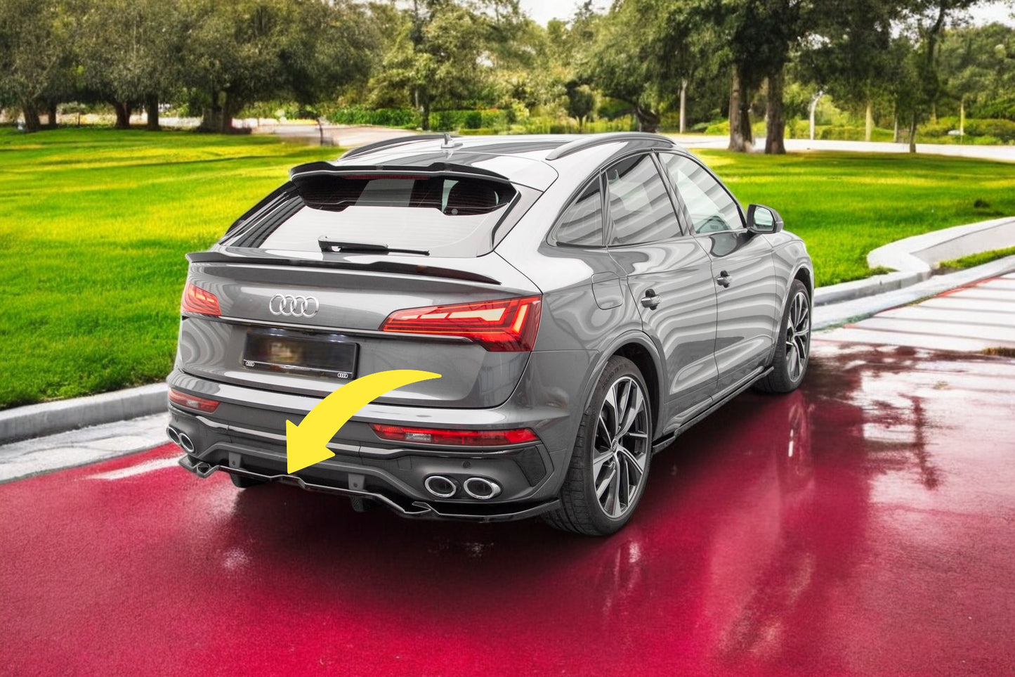 😍Splitter posteriore adatto perAudi SQ5 / Q5 S-Line Sportback Mk2😍