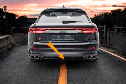 😎Rear splitter (with vertical bars) suitable for Audi SQ8 Mk1😎