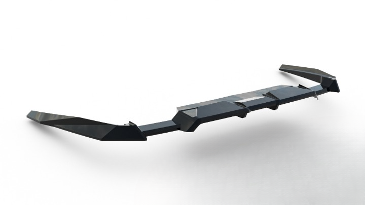 ART.7351  SPLITTER POSTERIORI BMW SERIE 5 M5 G90 2024+ NERO LUCIDO