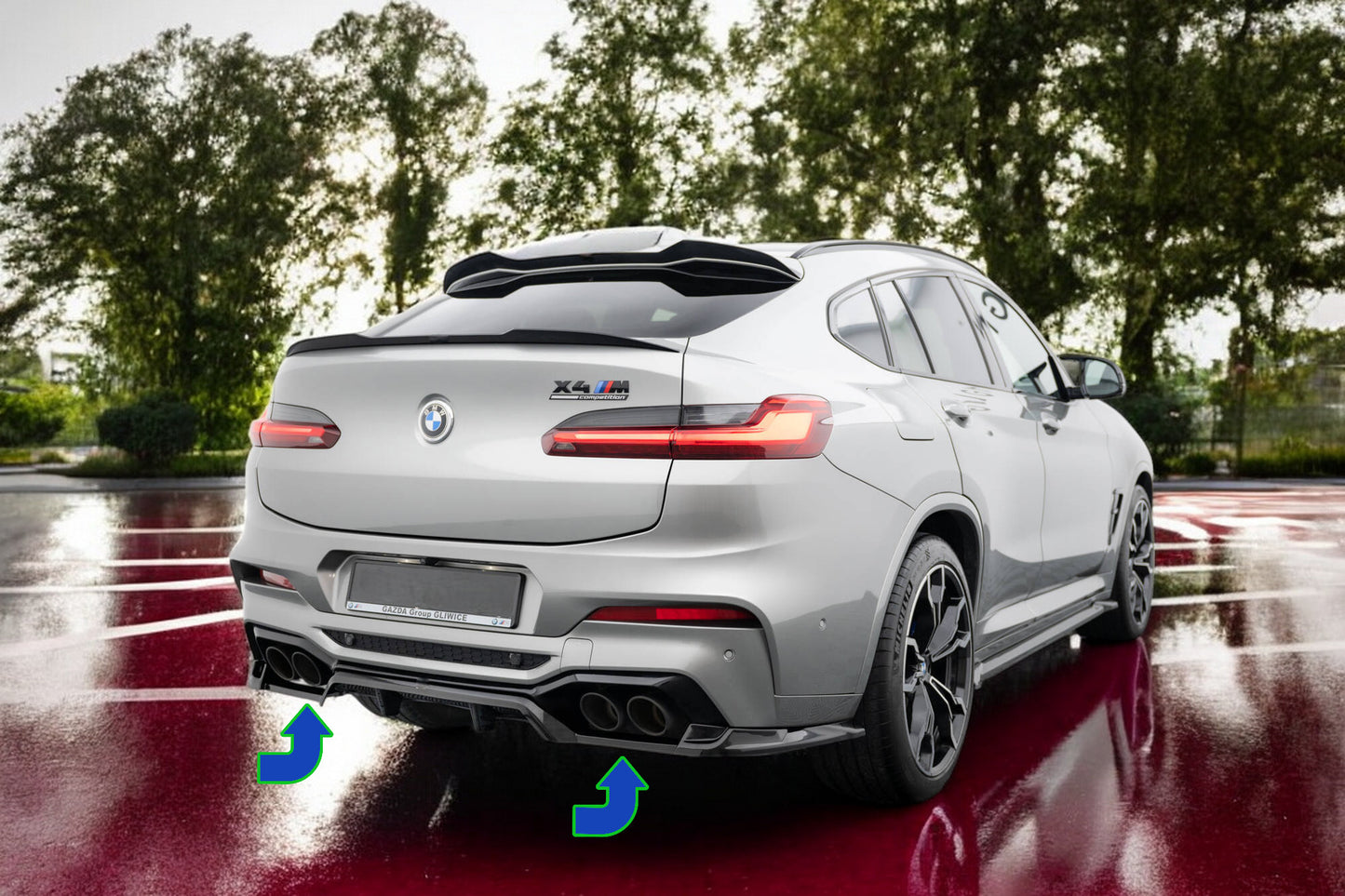 ✨Splitter posteriore (con barre verticali) BMW X4 M F98✨