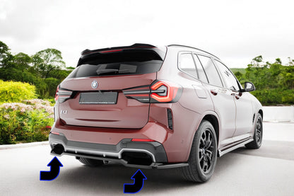 ⭐Splitter posteriore (con barre verticali) BMW iX3 M-Pack G08 Facelift⭐