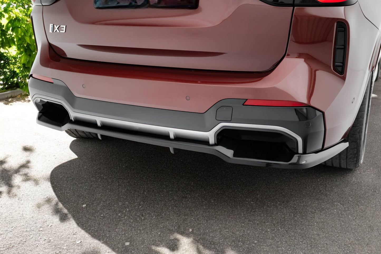 ⭐Splitter posteriore (con barre verticali) BMW iX3 M-Pack G08 Facelift⭐