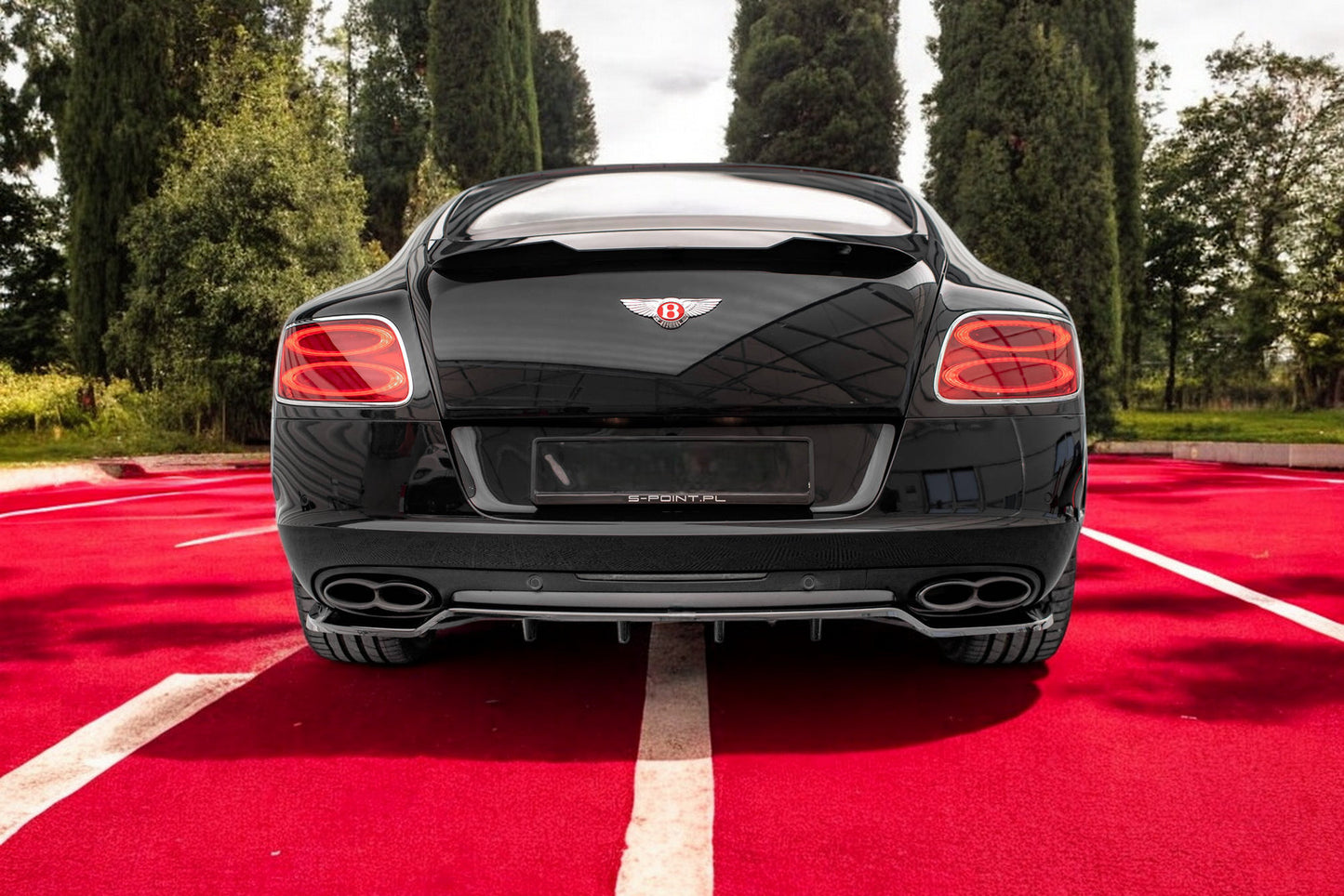✨Splitter posteriore (con barre verticali) Bentley Continental GT V8 S Mk2✨