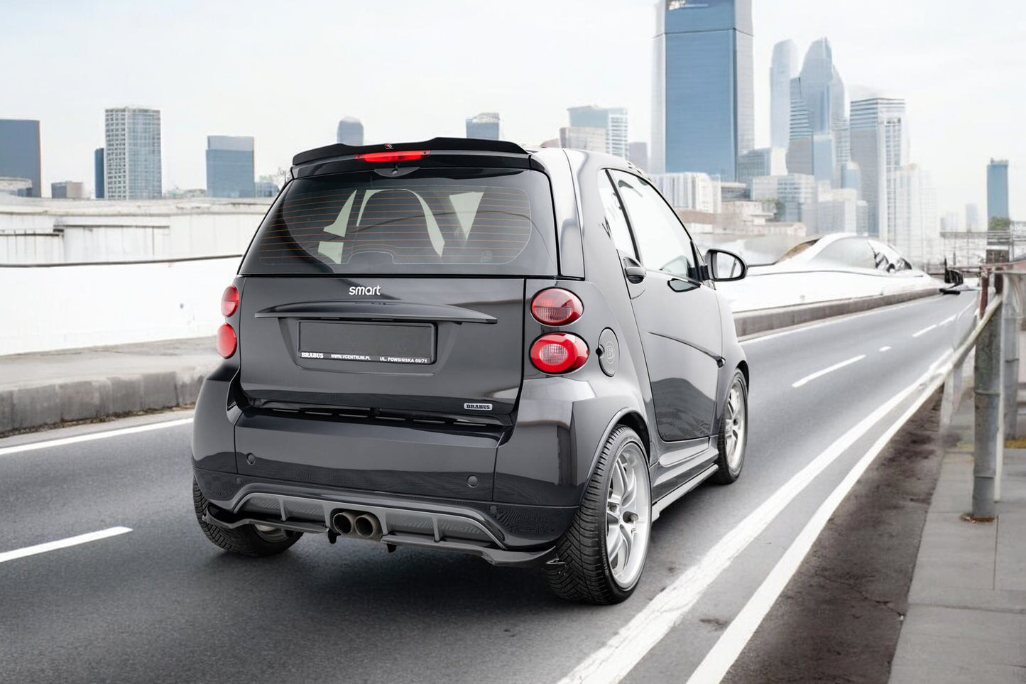 💎Rear splitter with vertical bars Brabus Smart Fortwo C451 Facelift💎