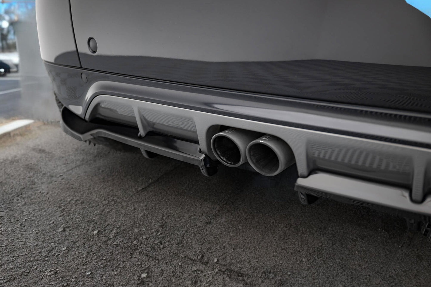 💎Rear splitter with vertical bars Brabus Smart Fortwo C451 Facelift💎