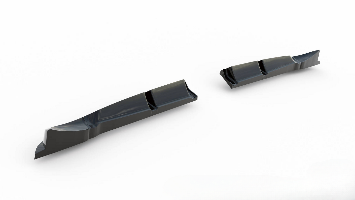 💎Rear splitter with vertical bars Brabus Smart Fortwo C451 Facelift💎