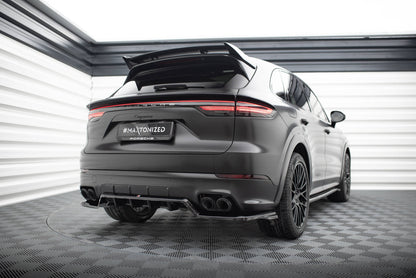 Splitter posteriore (con barre verticali) Porsche Cayenne Sport Design Mk3 - nero lucido