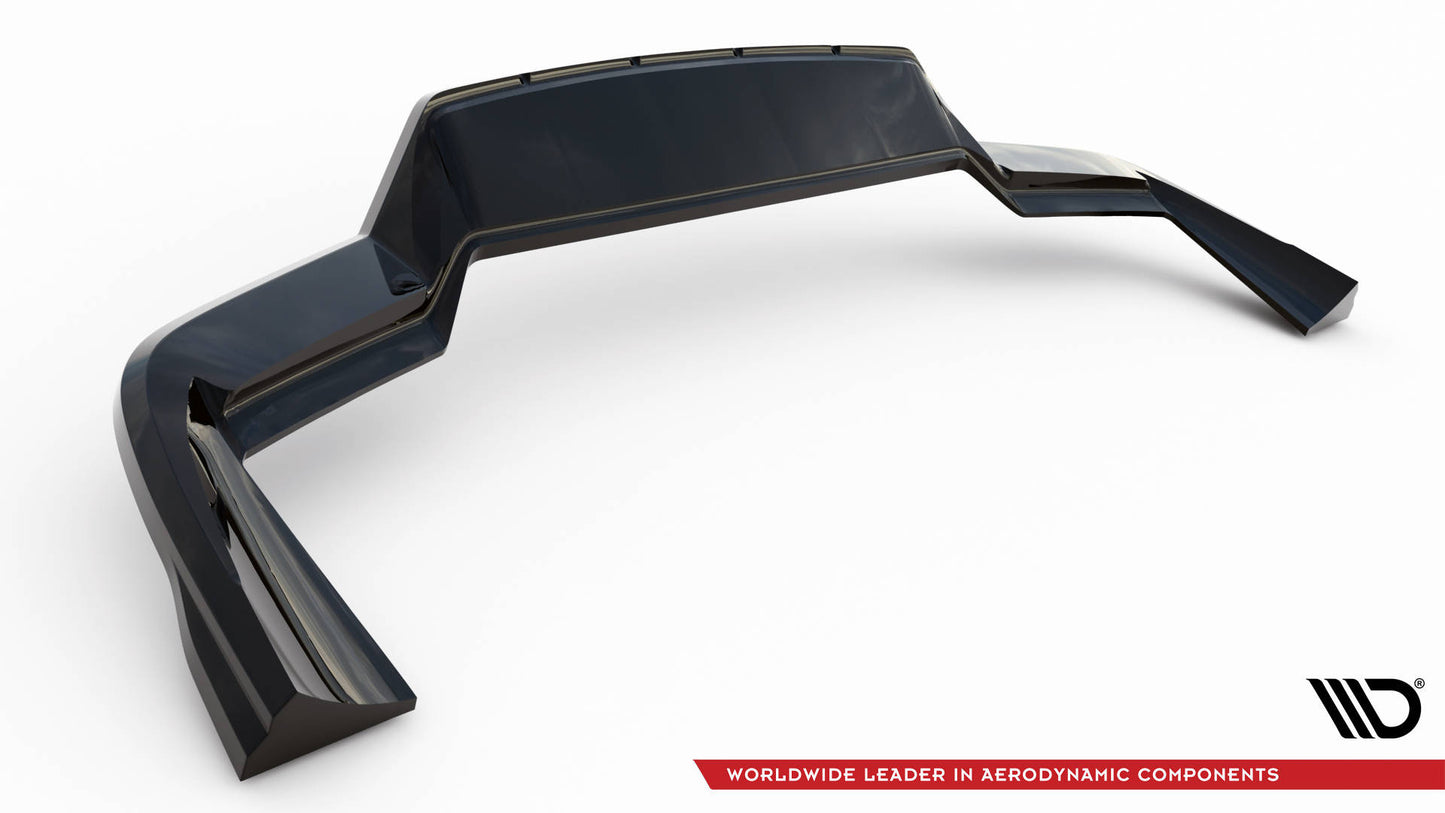 Splitter posteriore (con barre verticali) Porsche Cayenne Sport Design Mk3 - nero lucido