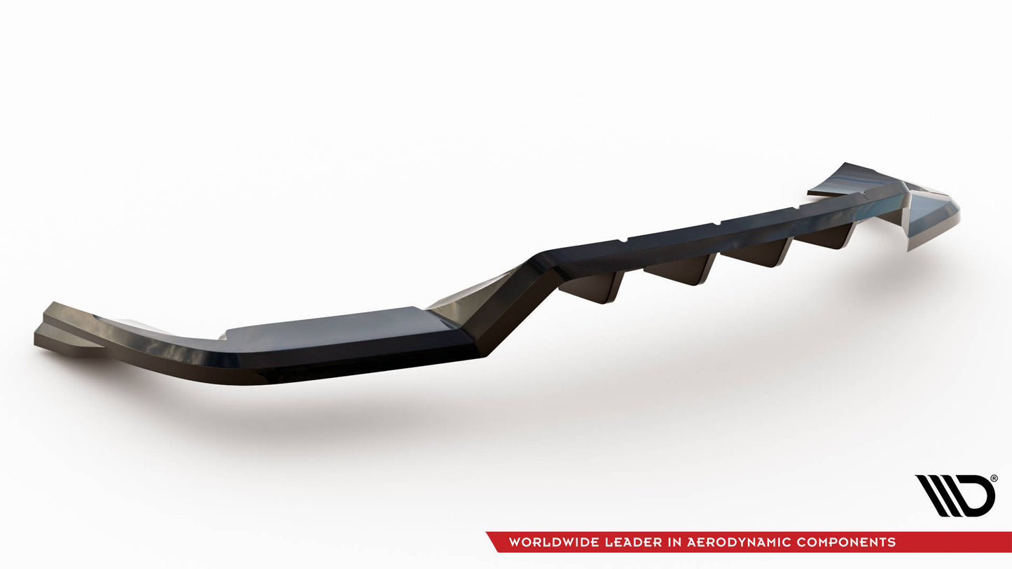 Splitter posteriore (con barre verticali) Porsche Cayenne Sport Design Mk3 - nero lucido