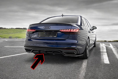 🔥Splitter posteriore (con barre verticali) V.2 adatto per Audi A4 S-Line B9 🔥