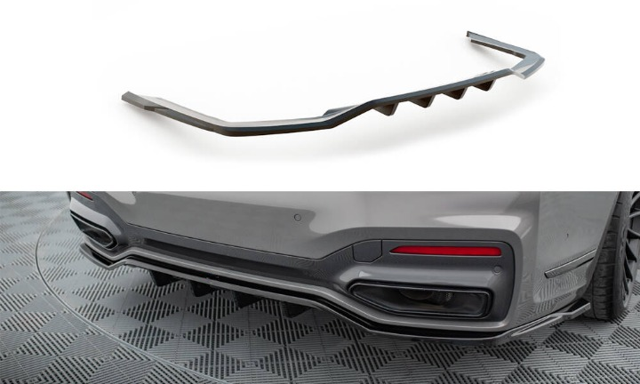 ✨Splitter posteriore (con barre verticali) V.2 BMW 7 M-Pack G11 / G12 Facelift✨
