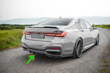 ✨Splitter posteriore (con barre verticali) V.2 BMW 7 M-Pack G11 / G12 Facelift✨