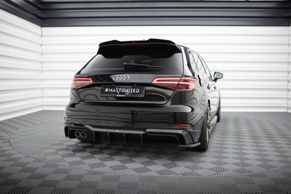 DIFFUSORE POSTERIORE adatto per AUDI A3 S-LINE SPORTBACK 8V FACELIFT 2016-2020