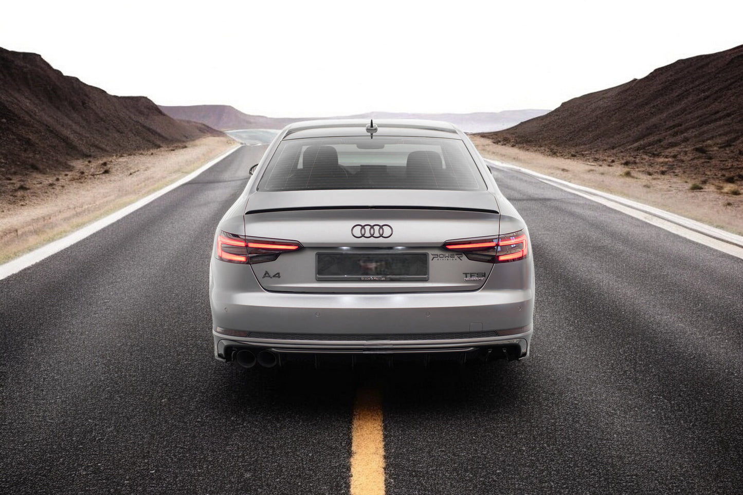 🔥Mantovana posterioreAudi A4B9(Versione doppi terminali di scarico su un late🔥