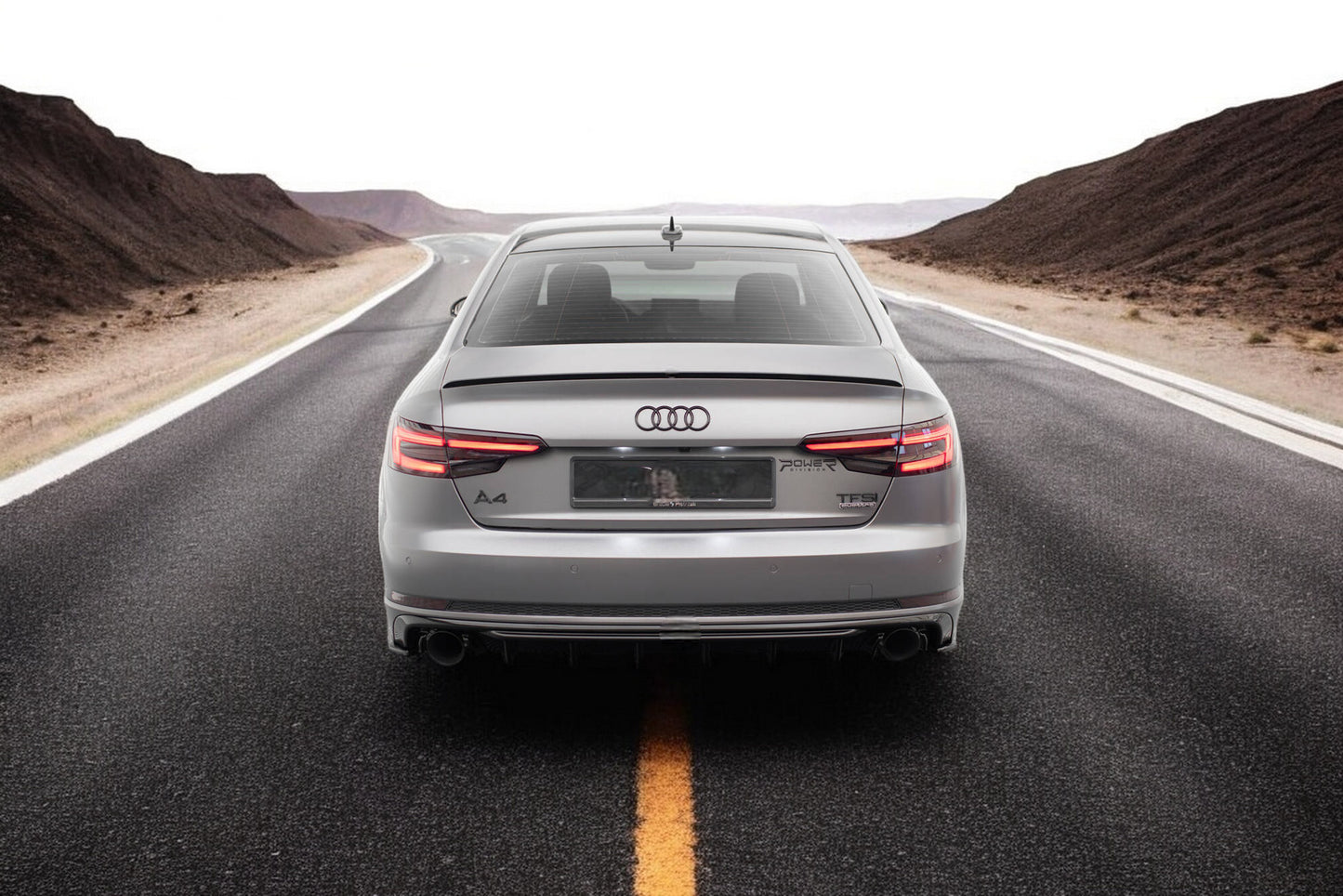 🔥Mantovana posterioreAudi A4 B9(Versione con terminali di scarico su entrambi🔥