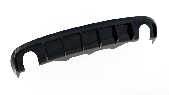 🔥Diffusore posteriore nero luci Audi A5 S-Line Sportback 8T 🔥