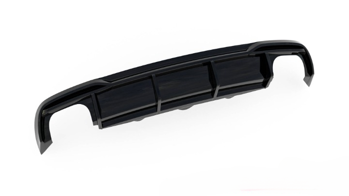 ART.7349  DIFFUOSORE AUDI  RS5 A5 Sportback 8T 2011 - 2016 NERO LUCIDO
