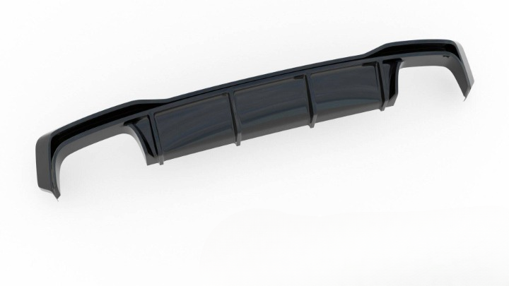 🔥Diffusore posteriore nero luci adatto per Audi A7 S-Line C8 / S7 C8🔥