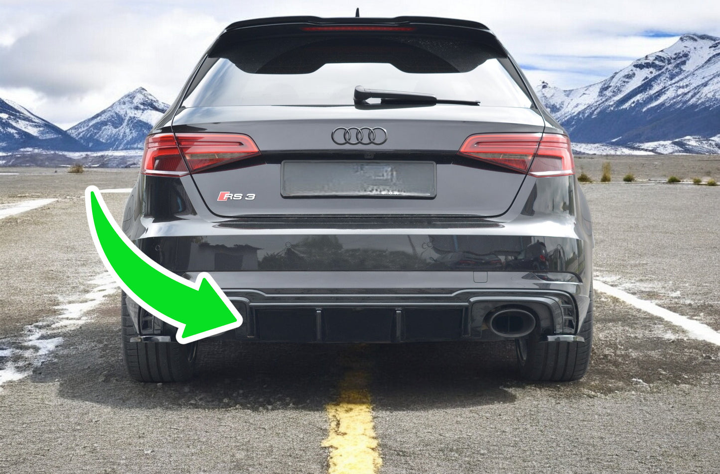 🔥Black rear diffuser lights suitable for Audi RS3 8V FL Sportback🔥