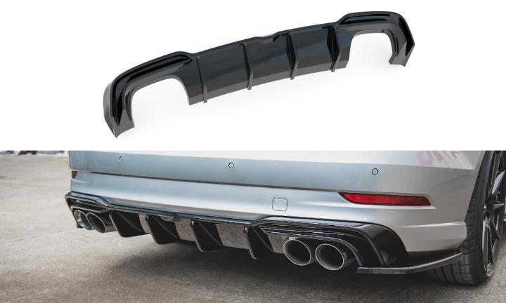 🔥Black Rear Diffuser Lights Suitable for Audi S3 Sedan 8V Facelift🔥