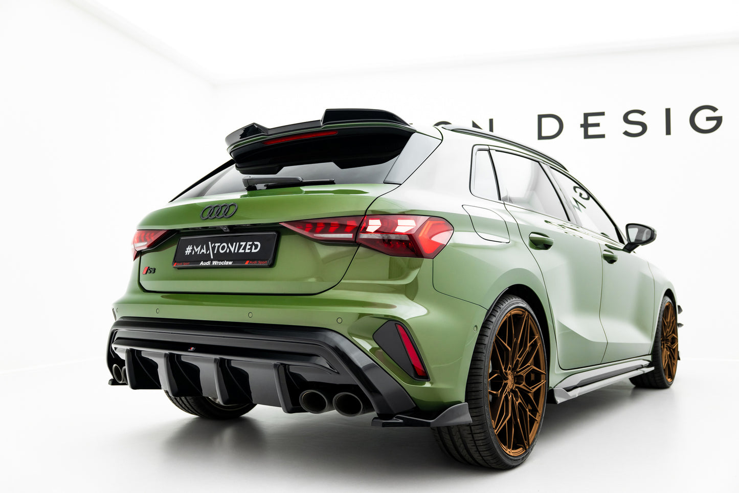 💫ART.8800 Diffusore Posteriore adatto per Audi S3 Sportback 8Y Facelift 2024+💫