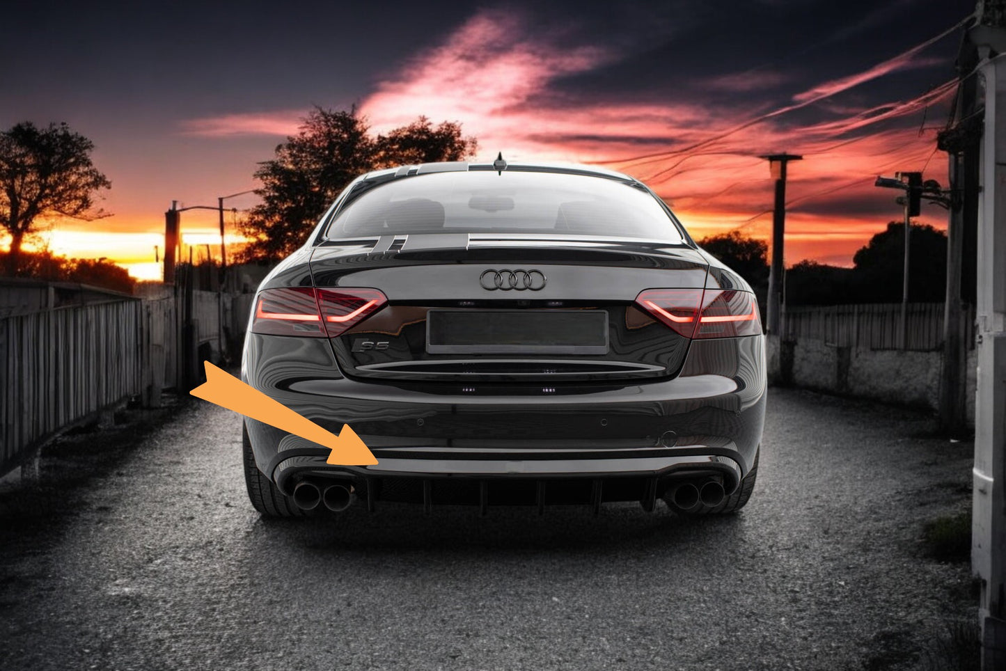 🤩Difussore posteriore adatto per Audi S5 Coupe / Cabrio S-Line 8T🤩