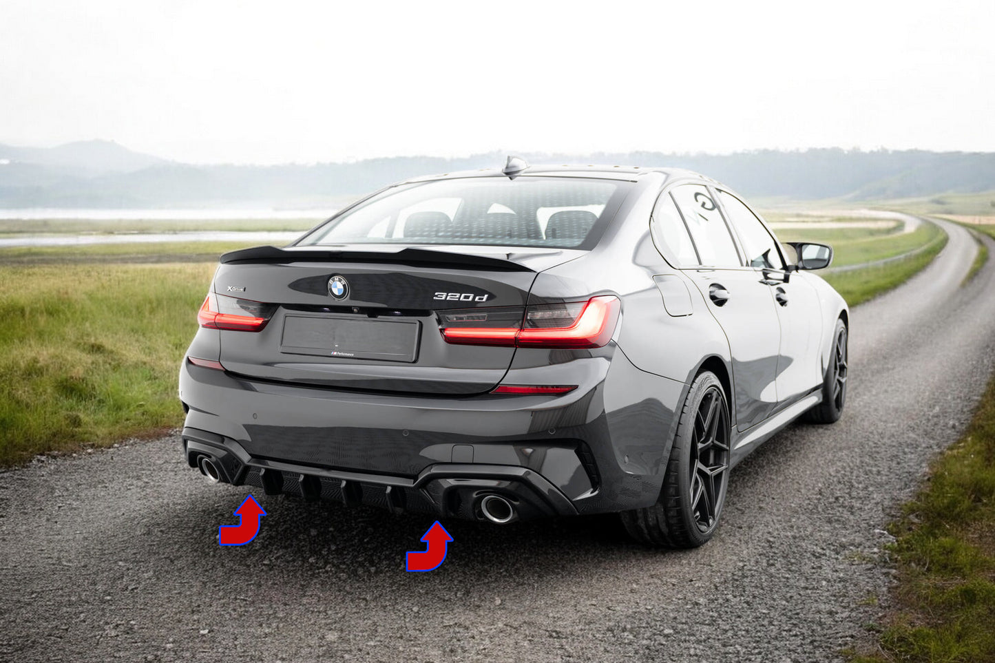✨Mantovana posteriore BMW 3 M-Pack G20/G21(Adatto per auto con gancio di traino✨