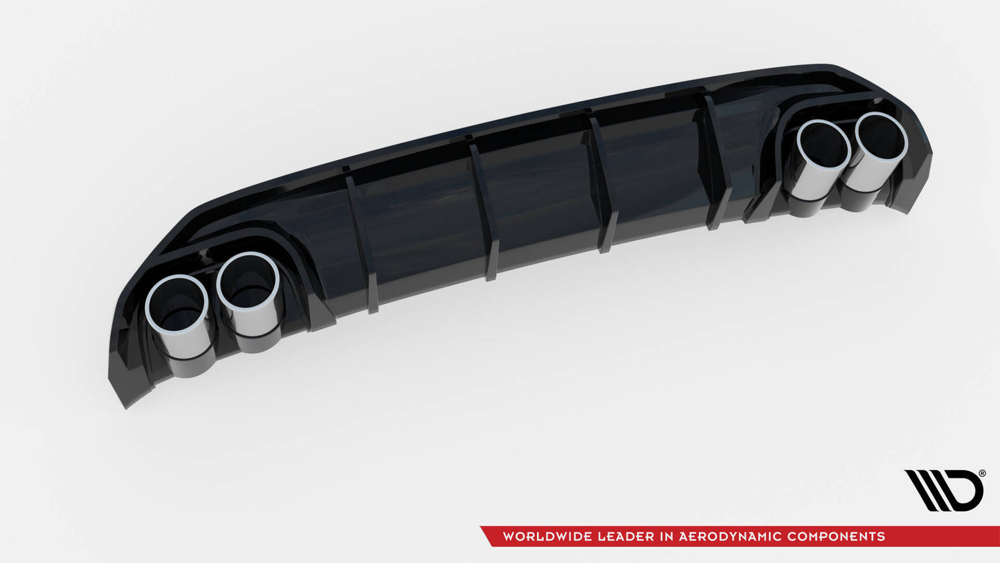 Divisore posteriore + Fine Scarico Imitazione Audi A3 S-Line Sportback 8Y