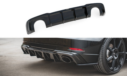 🔥Diffusore posteriore nero luci adatto per  Audi RS3 8V Sportback Facelift 🔥