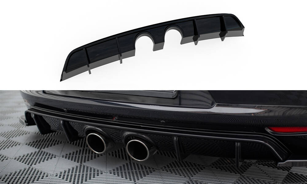 DIFFUSORE ADATTO PER V.2 VOLKSWAGEN SCIROCCO MK3 (SCARICO R32)