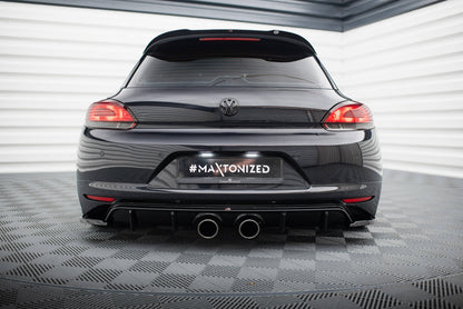 DIFFUSORE POSTERIORE V.2 ADATTO PER VOLKSWAGEN SCIROCCO MK3 (SCARICO R32)