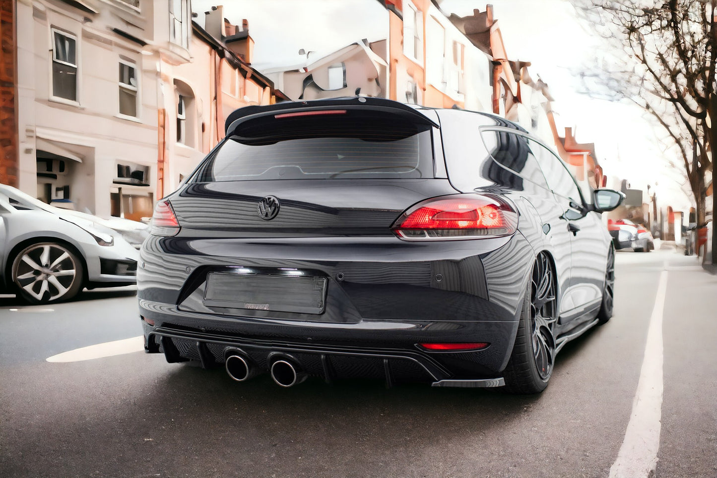 DIFFUSORE ADATTO PER V.2 VOLKSWAGEN SCIROCCO MK3 (SCARICO R32)