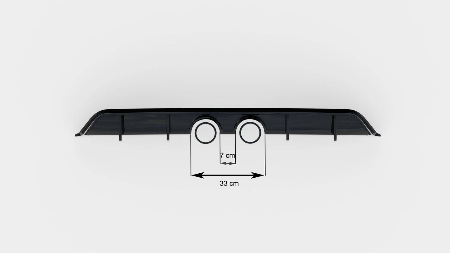DIFFUSORE ADATTO PER V.2 VOLKSWAGEN SCIROCCO MK3 (SCARICO R32)