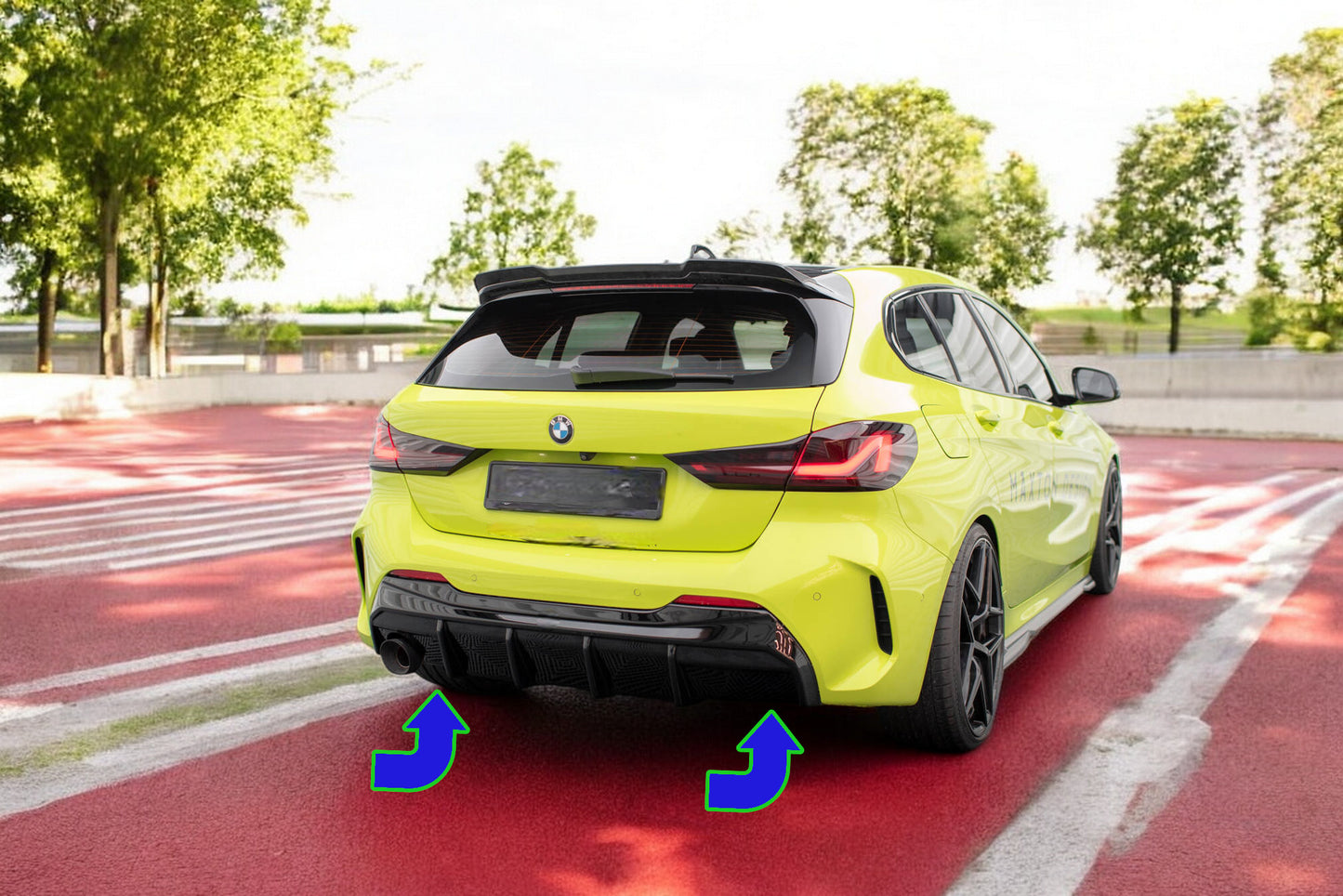 ✨Mantovana posteriore V.3BMW1 F40M-Pack(versione con scarico singolo su un lato✨