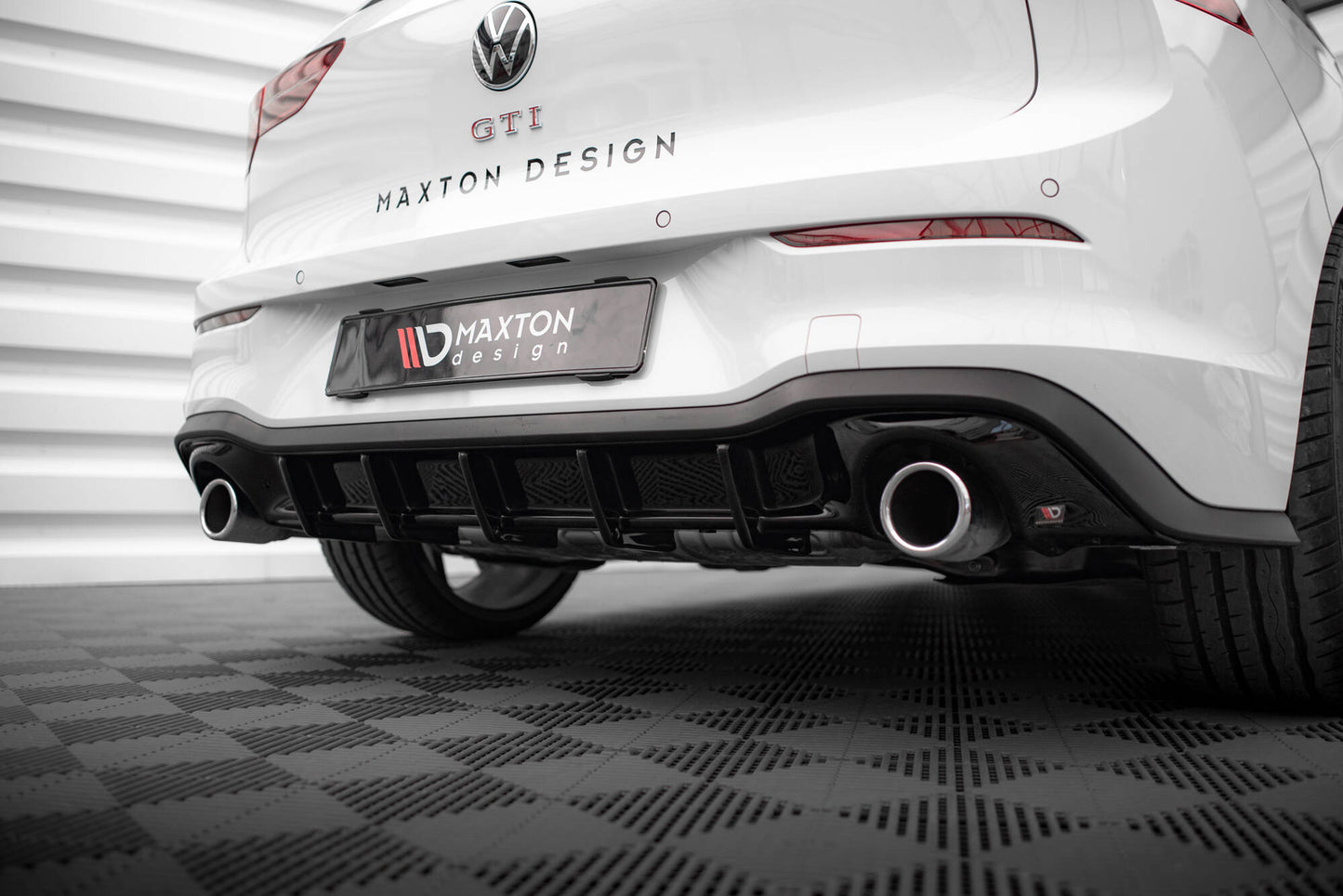 DIFFUSORE POSTERIORE ADATTO PER  V.3 VOLKSWAGEN GOLF GTI MK8 2020