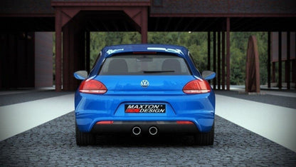 DIFFUSORE POSTERIORE ADATTO PER VW SCIROCCO III R CON 2 FORI DI SCARICO