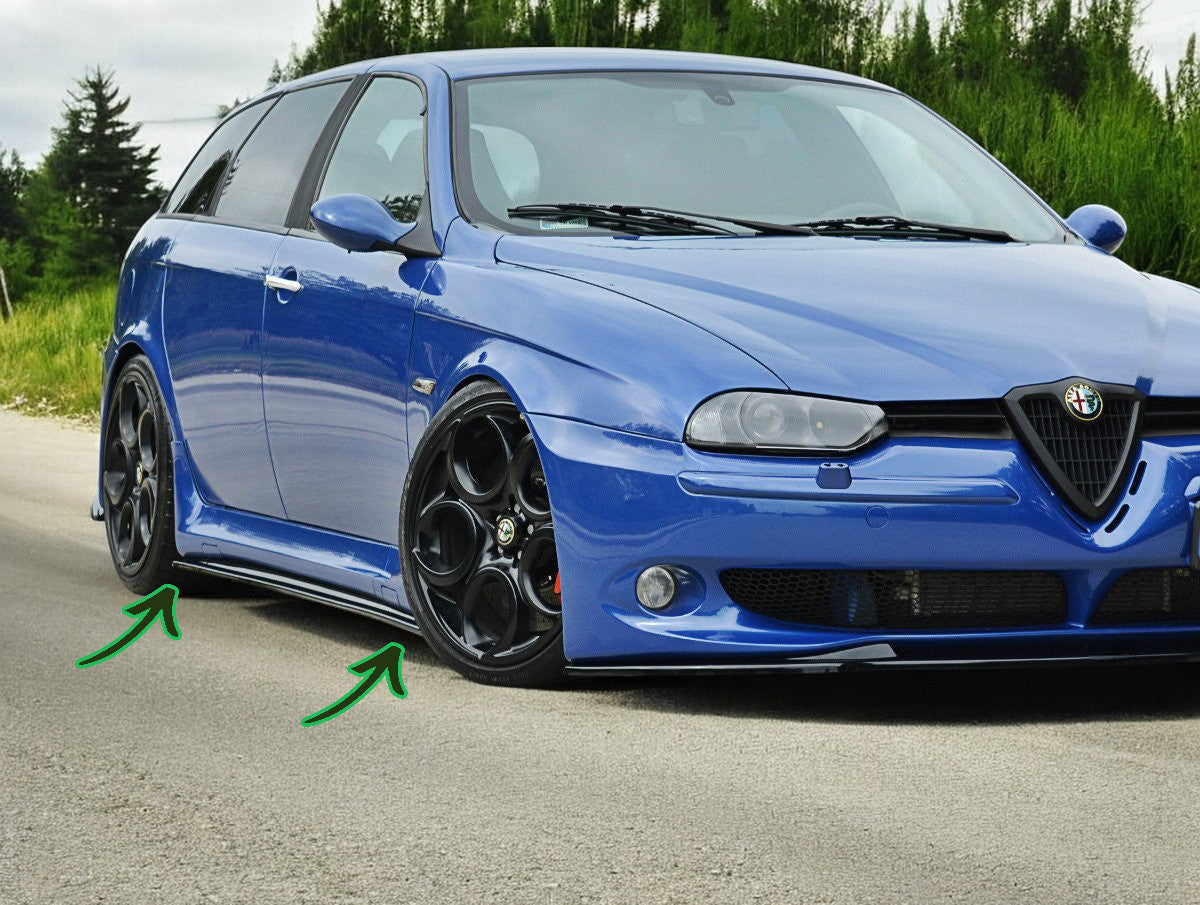 🔥MINIGONNE LATERALI DIFFUSORI ALFA ROMEO 156 GTA🔥