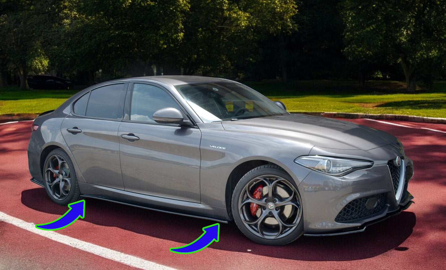 🔥MINIGONNE LATERALI DIFFUSORI ALFA ROMEO GIULIA VELOCE🔥