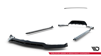 SPLITTER SUITABLE FOR VW GOLF 8 GTI GTD RLINE LOOK GLOSSY BLACK SPORTY DESIGN 
