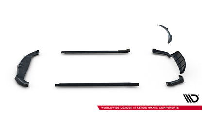 SPLITTER SUITABLE FOR VW GOLF 8 GTI GTD RLINE LOOK GLOSSY BLACK SPORTY DESIGN 